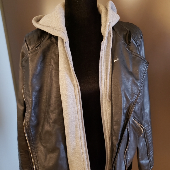 Streetwear Society Faux Leather Biker style Jacket - Used - Picture 7 of 8